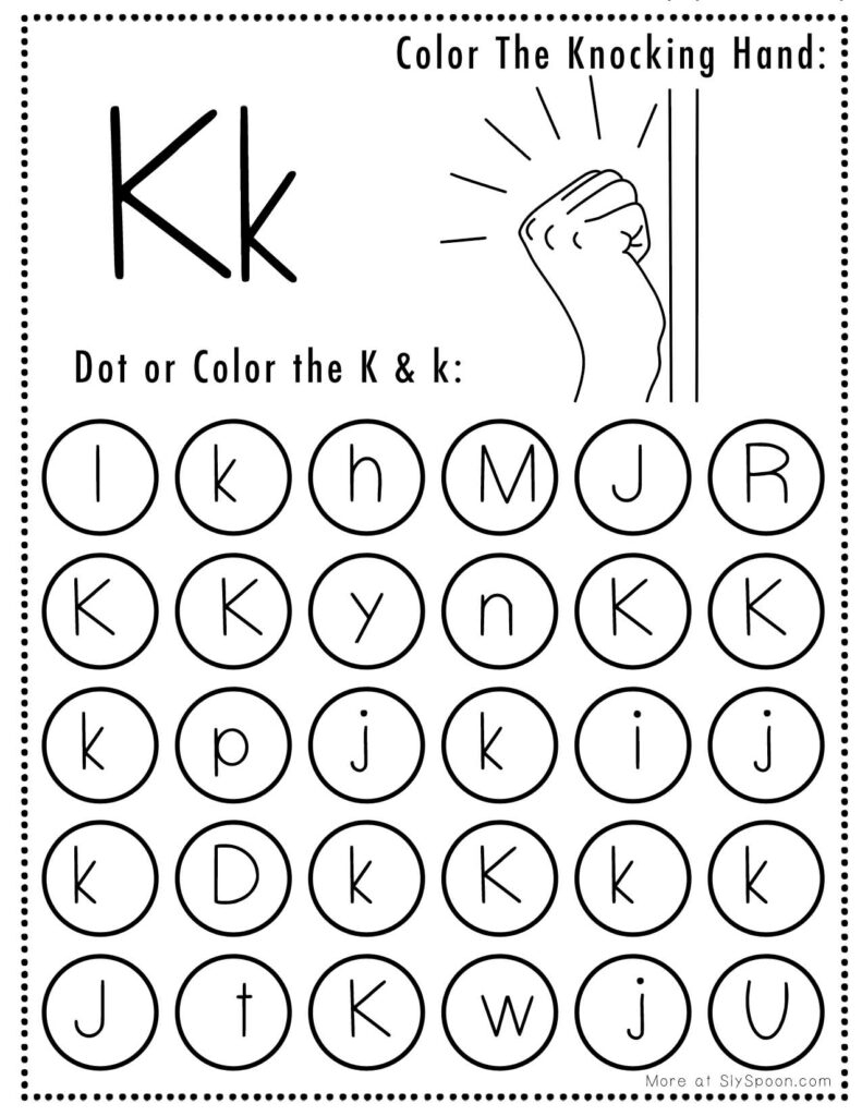 Letter K Printable Worksheets Letter K Printable Worksheets