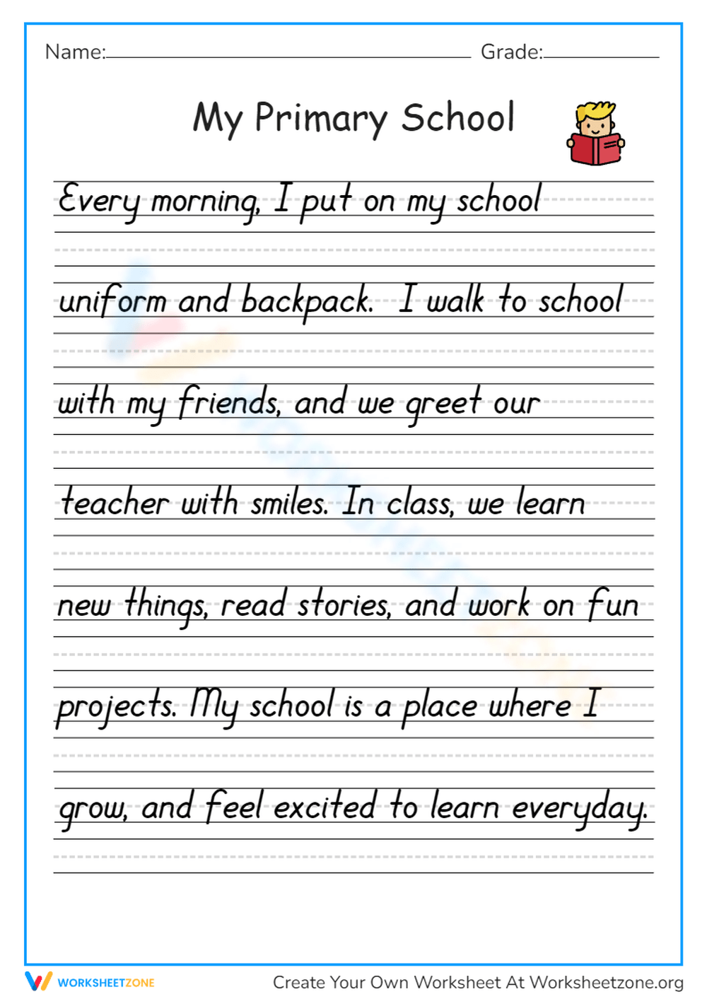 Free Printable Handwriting Worksheets For All Grades Worksheets Free Printable Handwriting Worksheets For All Grades Worksheets