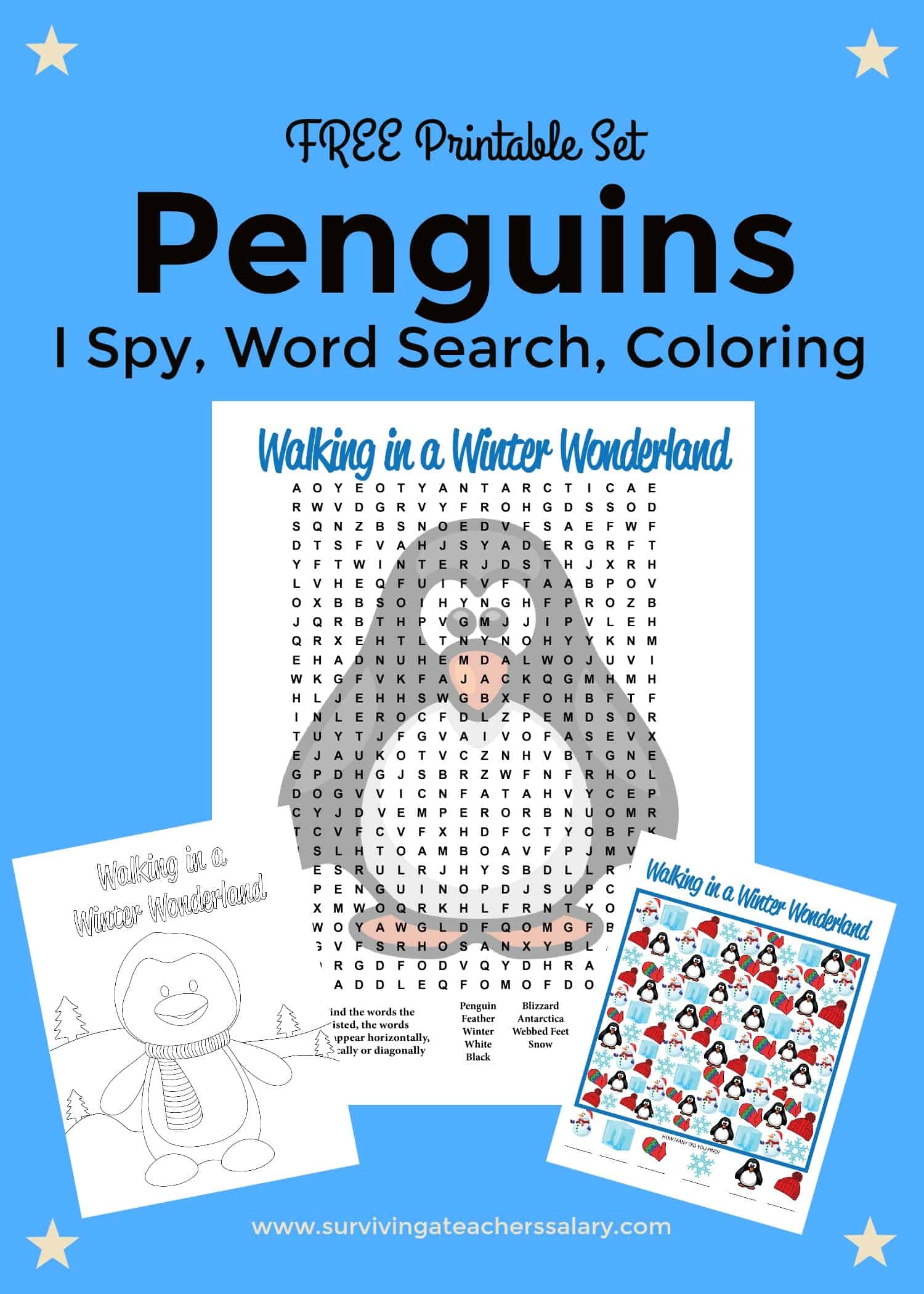 Free Printable Penguins Worksheets Coloring Sheet Word Search I Spy Free Printable Penguins Worksheets Coloring Sheet Word Search I Spy