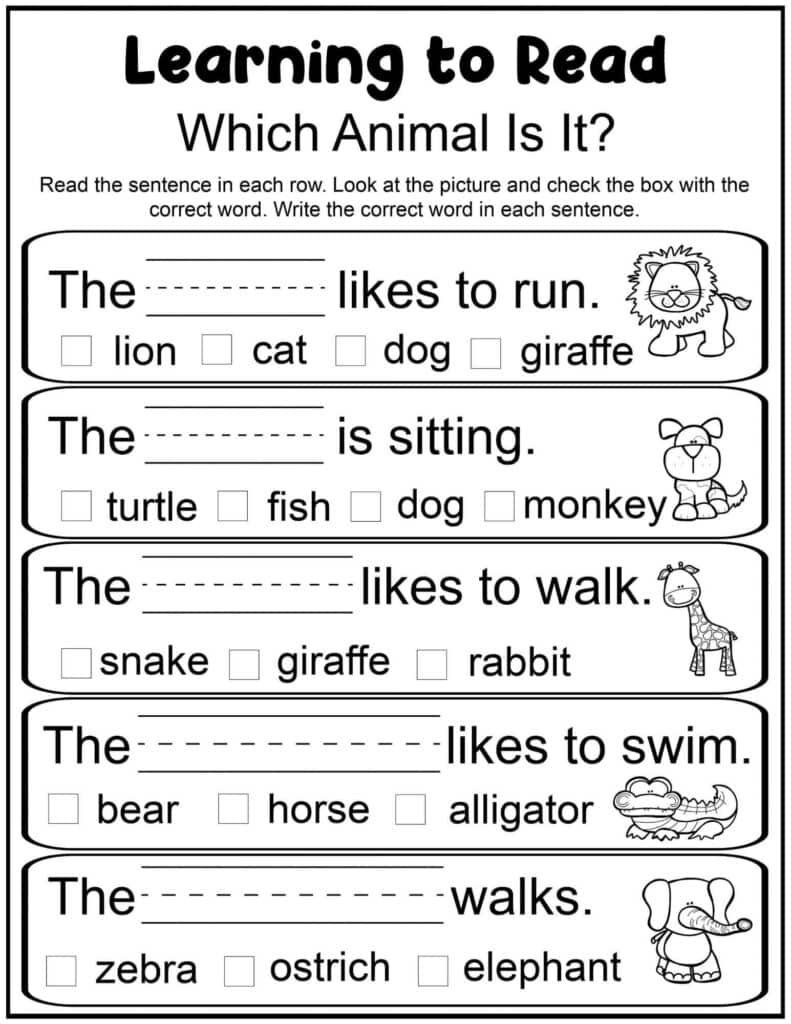Free Printable Reading Worksheets For 1st Grade Free Printable Reading Worksheets For 1st Grade