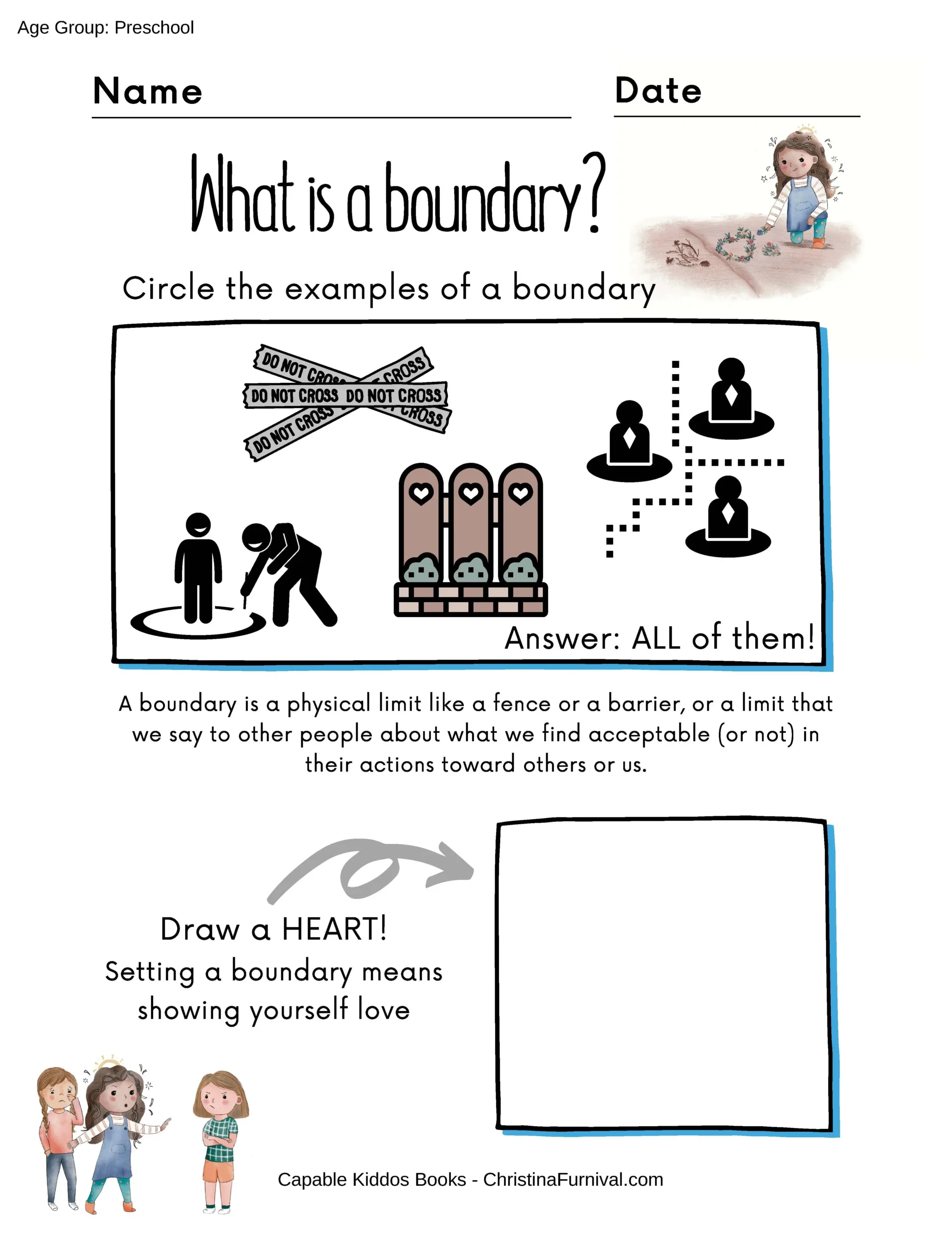 Free Printable Setting Boundaries Worksheet Printable Party Favors Free Printable Setting Boundaries Worksheet Printable Party Favors