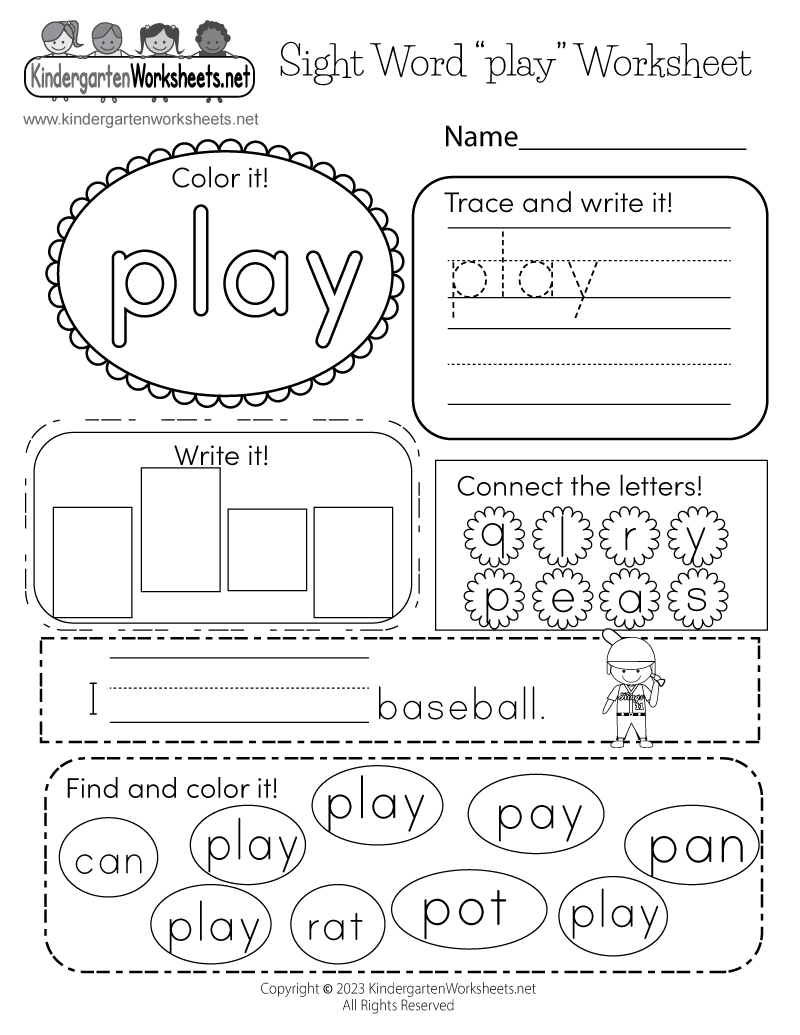 Free Printable Sight Words For Kindergarten Printable Party Favors Free Printable Sight Words For Kindergarten Printable Party Favors