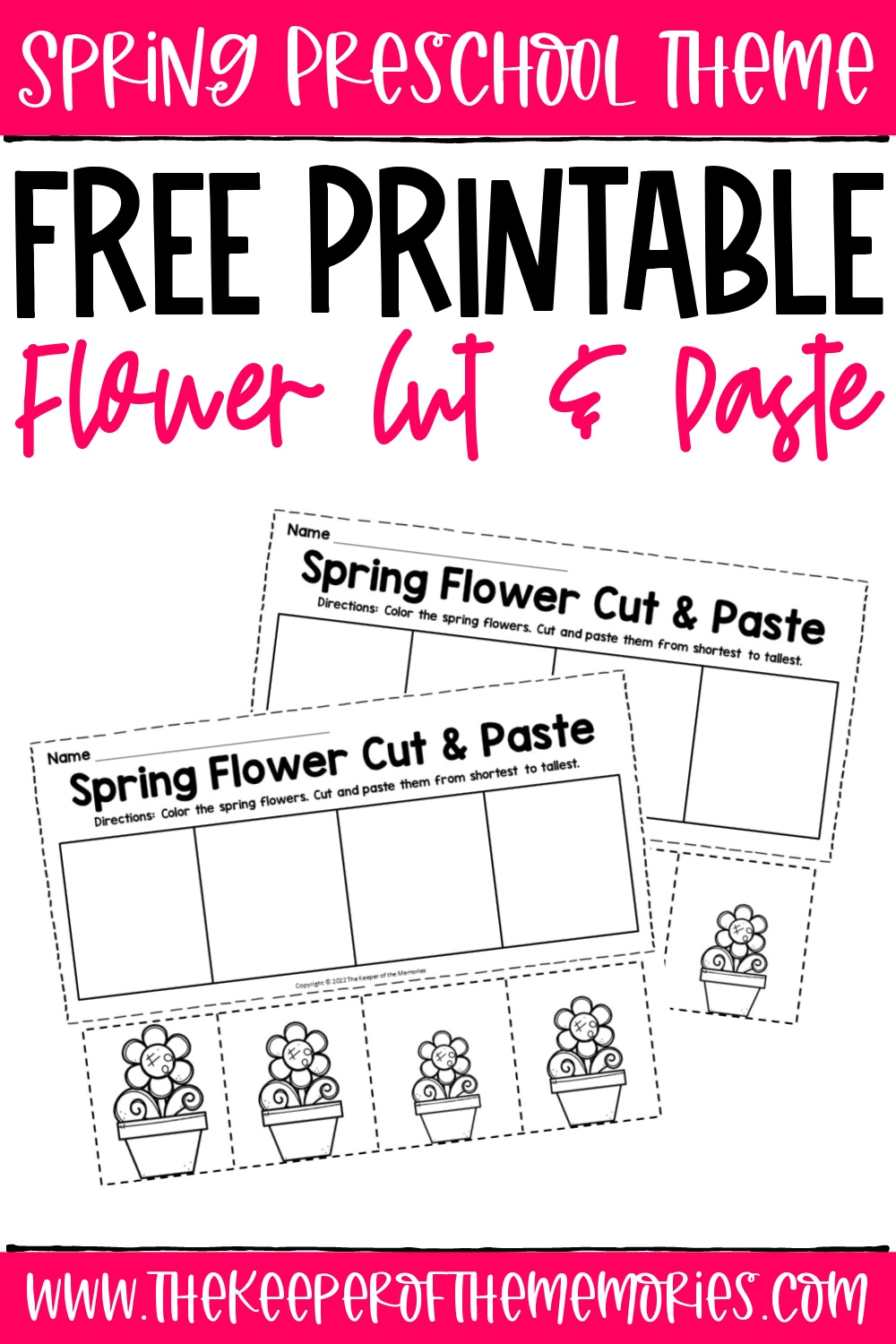 Free Printable Spring Cut And Paste Worksheets The Keeper Of The Free Printable Spring Cut And Paste Worksheets The Keeper Of The