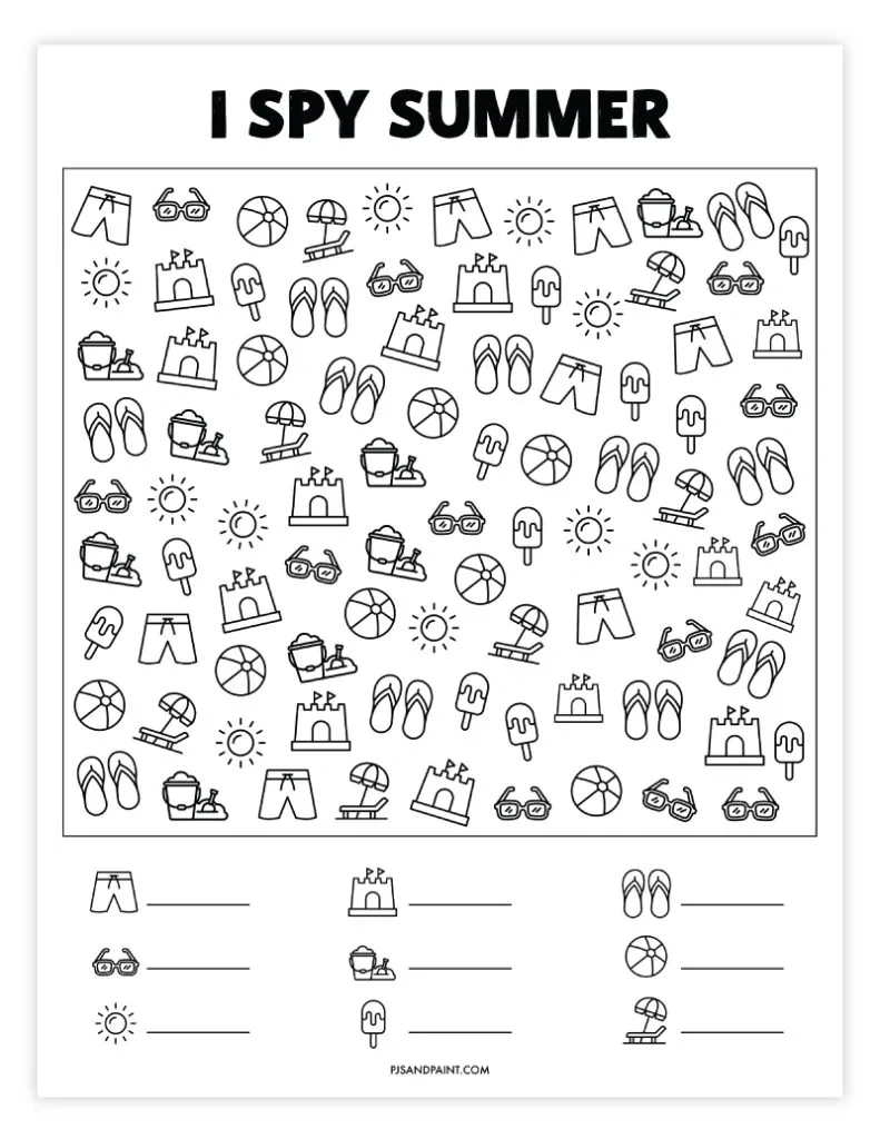 Free Printable Summer Worksheets Free Printable Summer Worksheets
