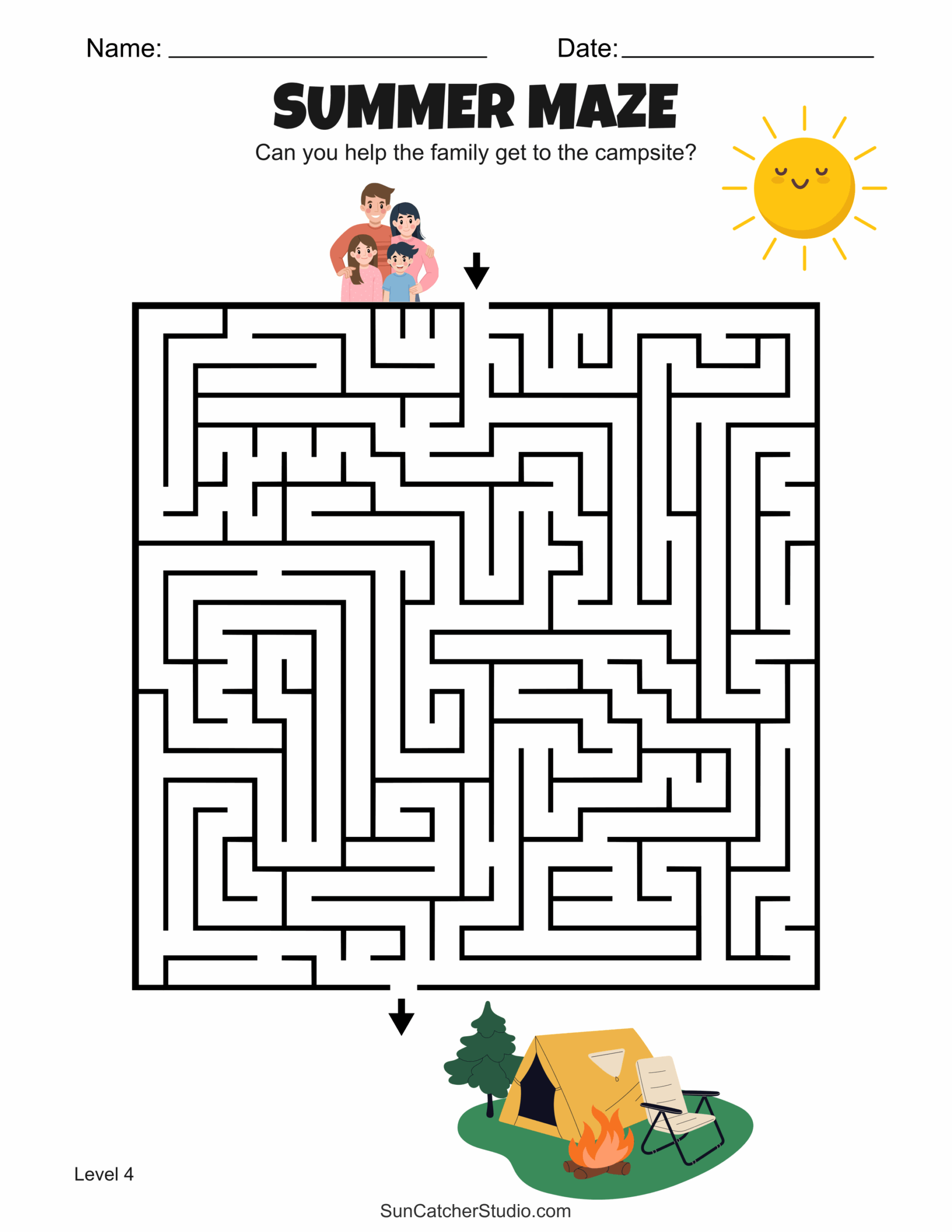 Free Printable Summer Maze Worksheets And Puzzles Free Free Printable Summer Maze Worksheets And Puzzles Free