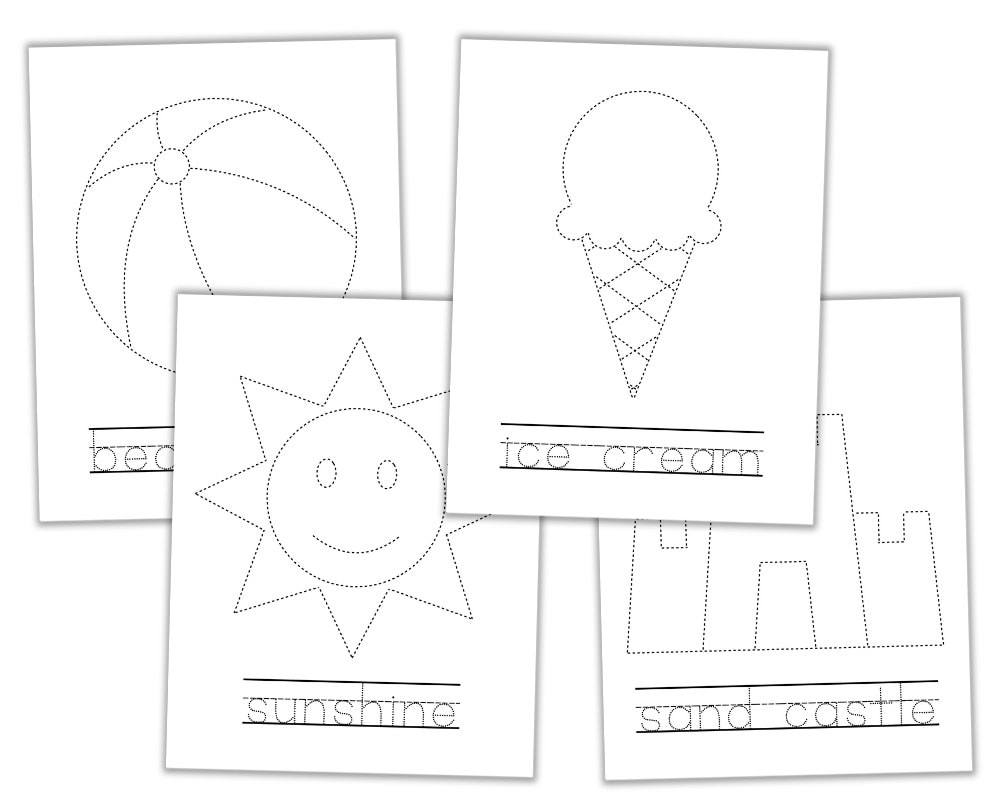 Free Printable Summer Tracing Worksheets For Preschool The Craft Free Printable Summer Tracing Worksheets For Preschool The Craft
