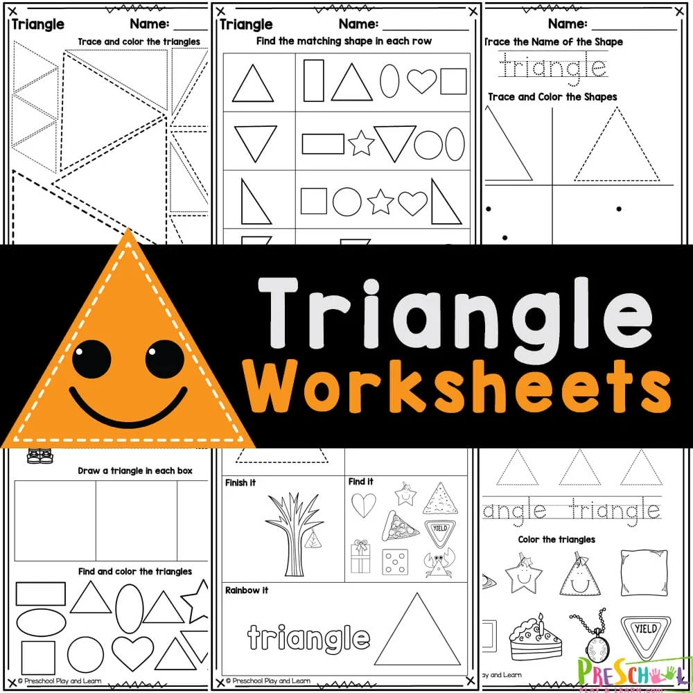 Free Printable Triangle Worksheet Preschool Free Printable Triangle Worksheet Preschool