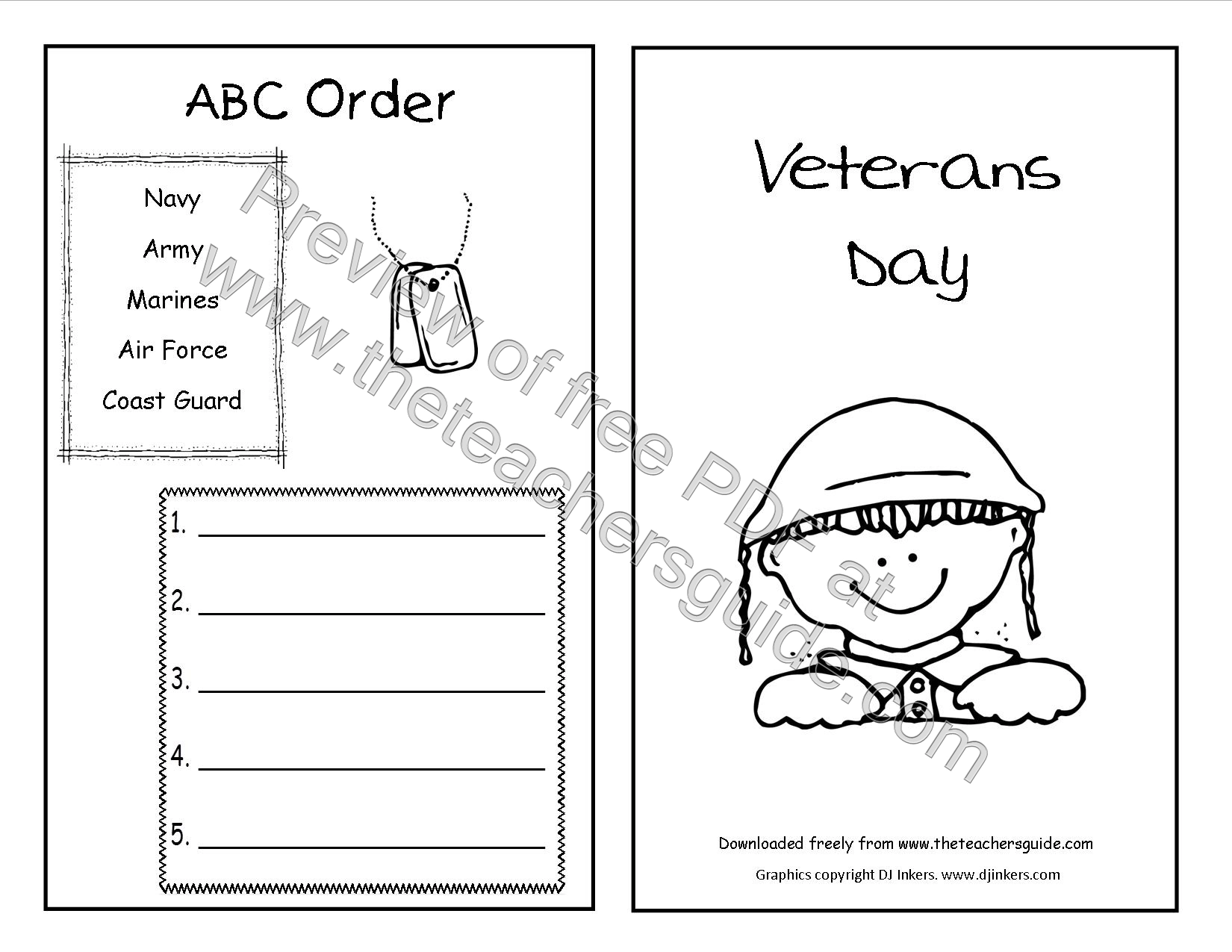 Free Printable Veterans Day Activities For Kindergarten Free Printable Veterans Day Activities For Kindergarten