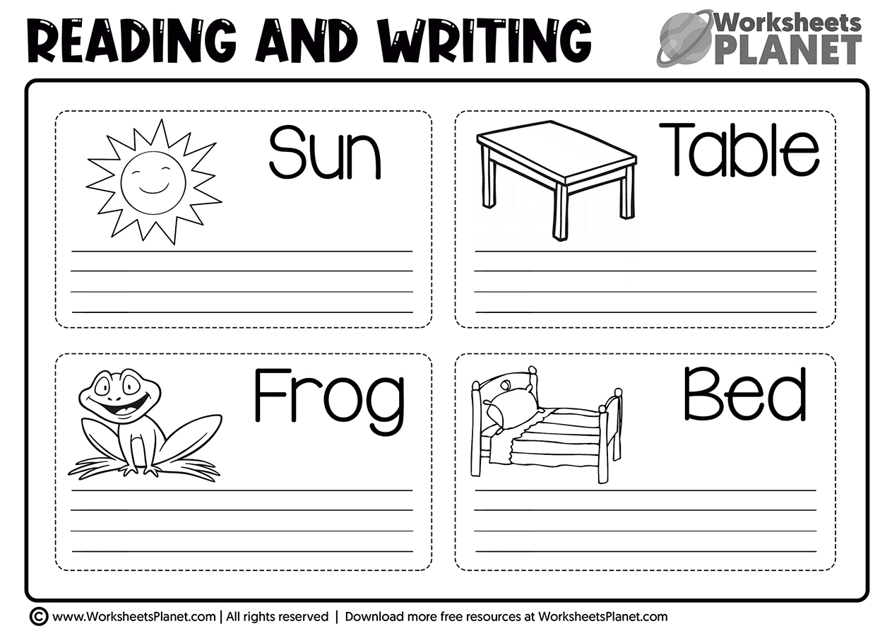 Free Kindergarten Printable Worksheets Reading Free Kindergarten Printable Worksheets Reading