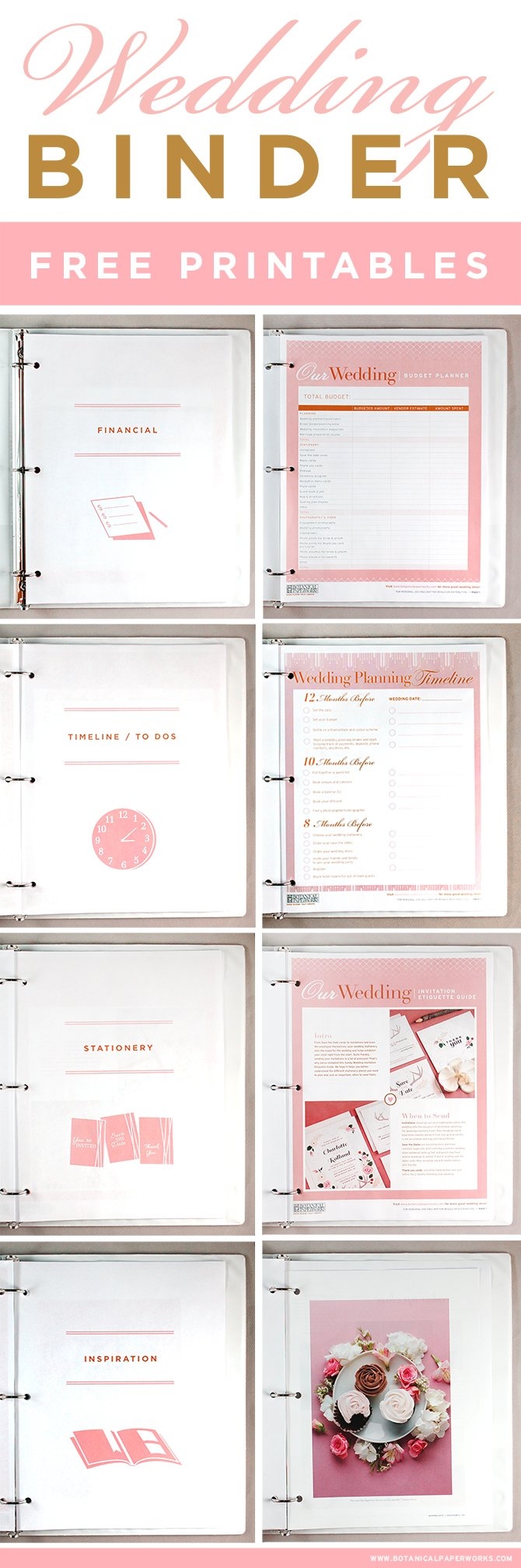 Free Printables Wedding Planning Binder Botanical PaperWorks Free Printables Wedding Planning Binder Botanical PaperWorks