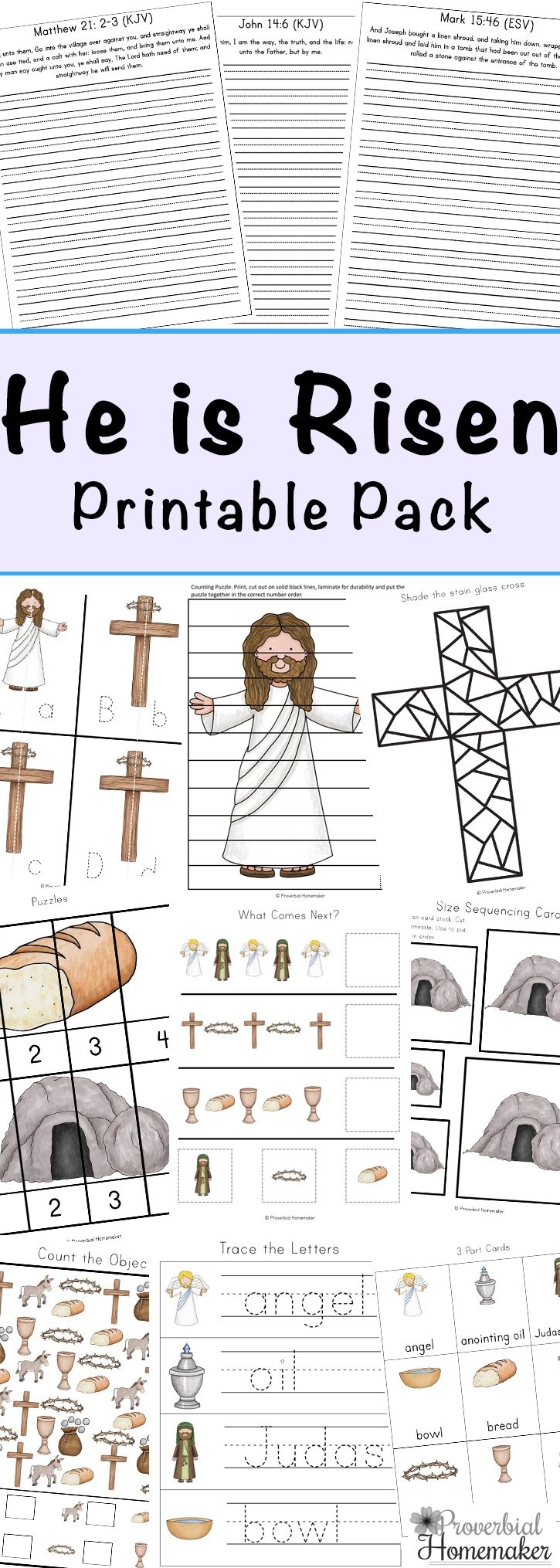 Free Resurrection Sunday He Is Risen Activity Worksheets Printables Free Resurrection Sunday He Is Risen Activity Worksheets Printables