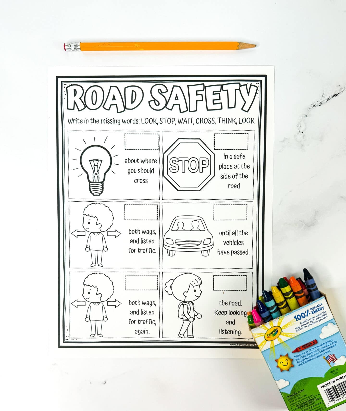 Free Road Safety Worksheet Free Road Safety Worksheet