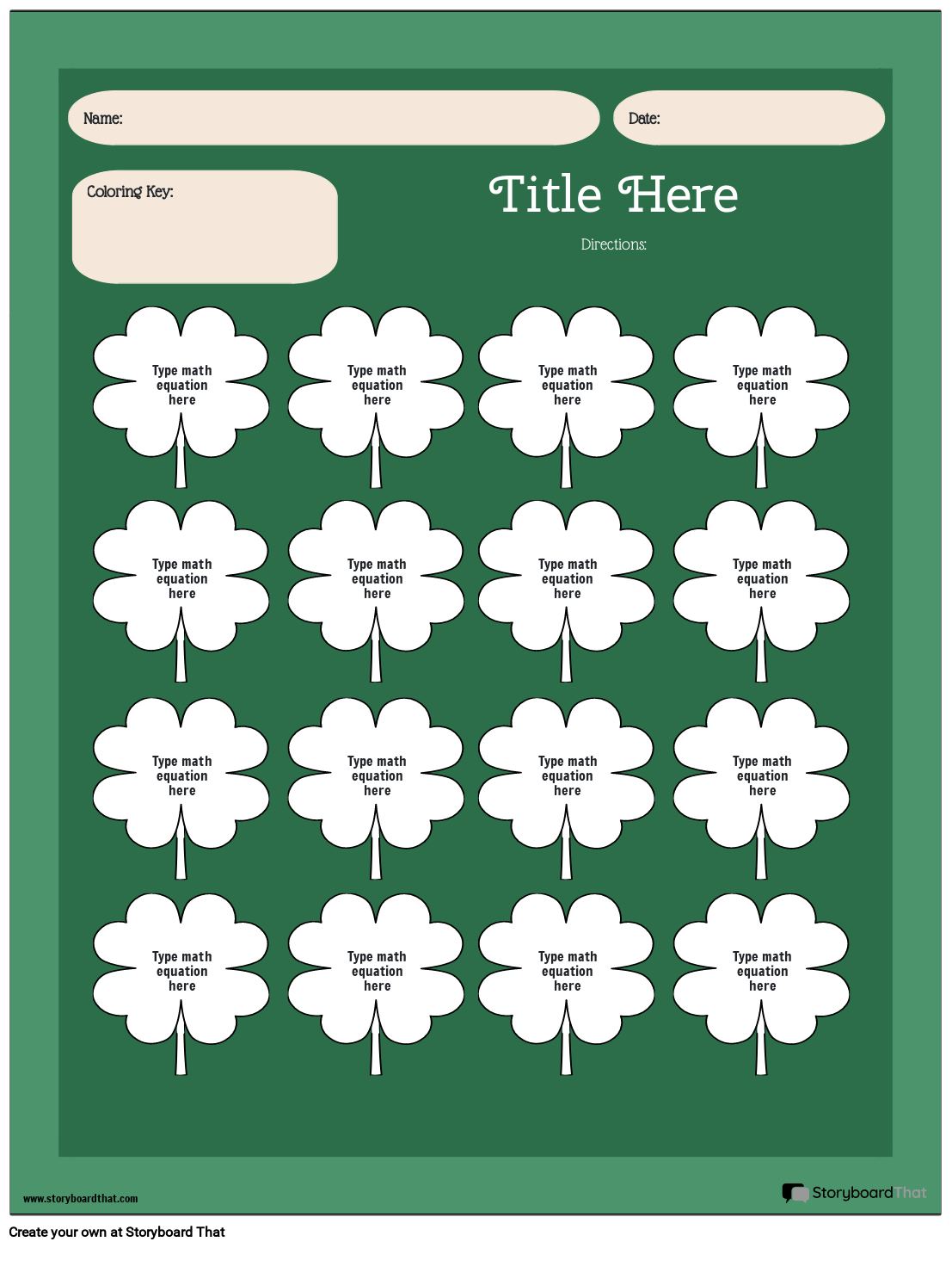 Free St Patrick s Day Worksheets Storyboard That Free St Patrick s Day Worksheets Storyboard That