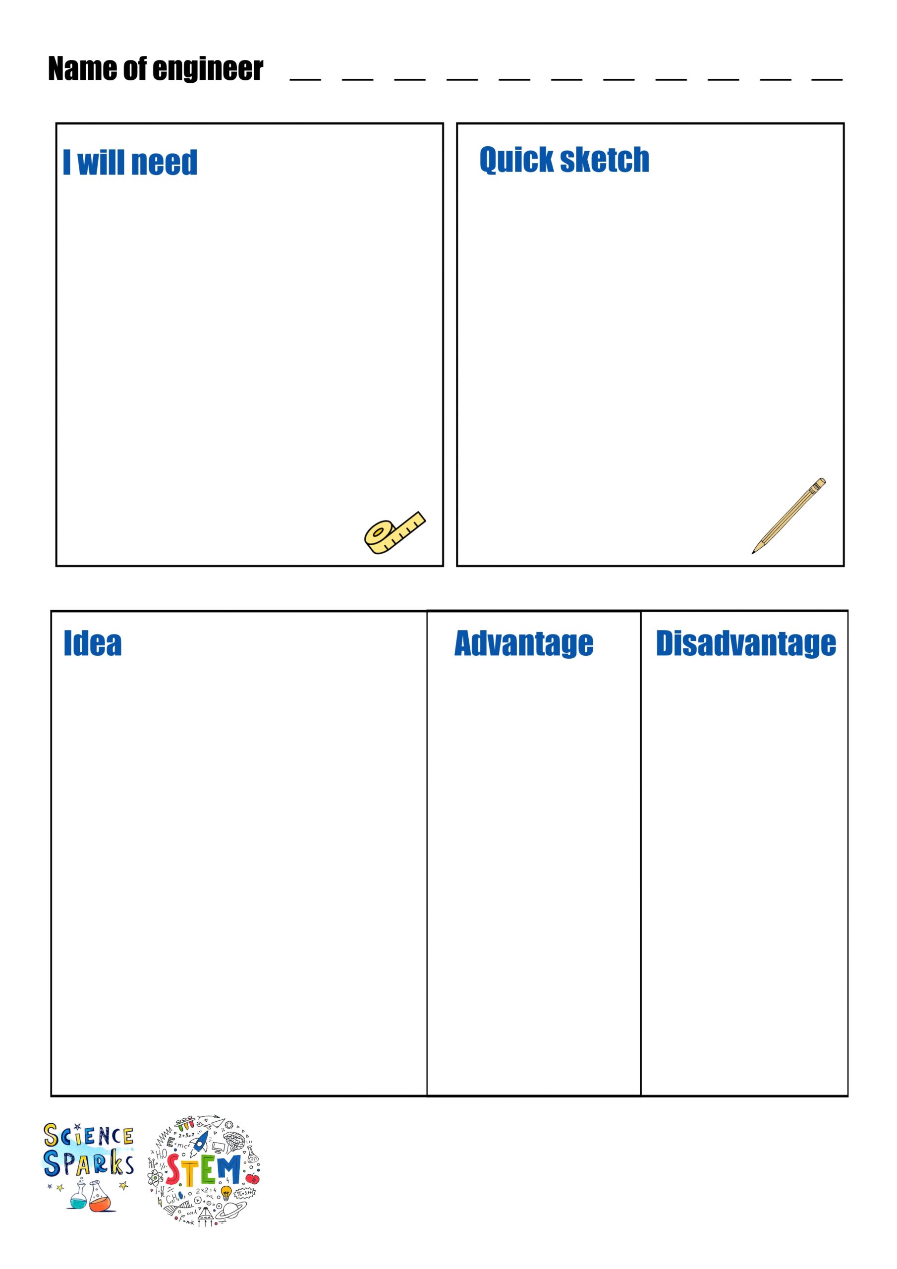 FREE STEM Challenge Templates For Kids FREE STEM Challenge Templates For Kids
