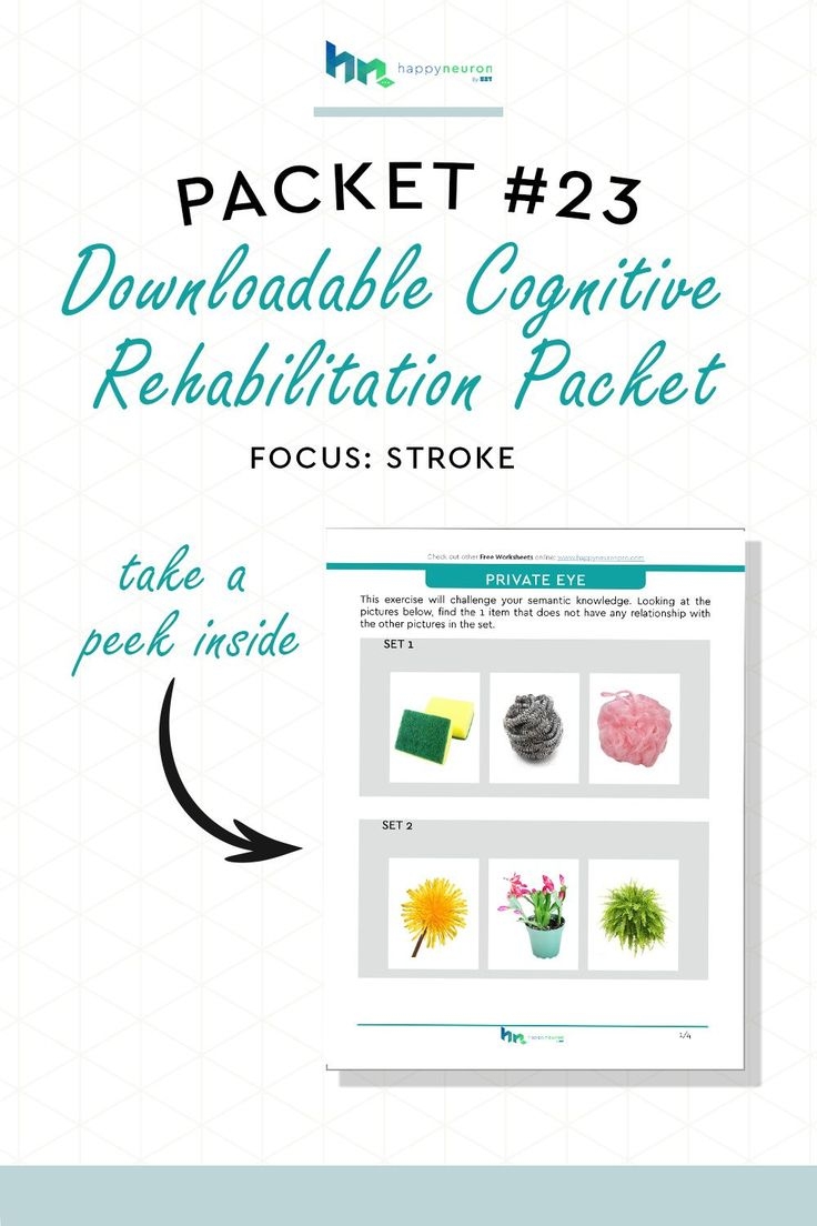 Free Printable Worksheets For Stroke Patients Free Printable Worksheets For Stroke Patients