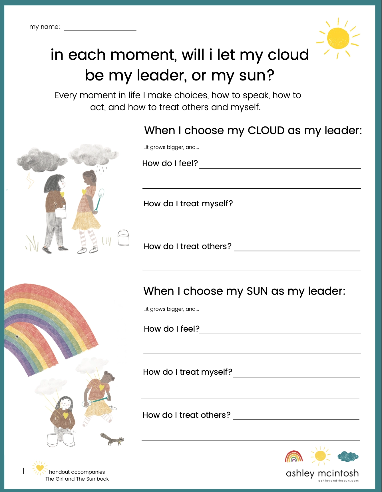 Free Worksheets On Kindness amp Self Regulation For Parents Free Worksheets On Kindness amp Self Regulation For Parents