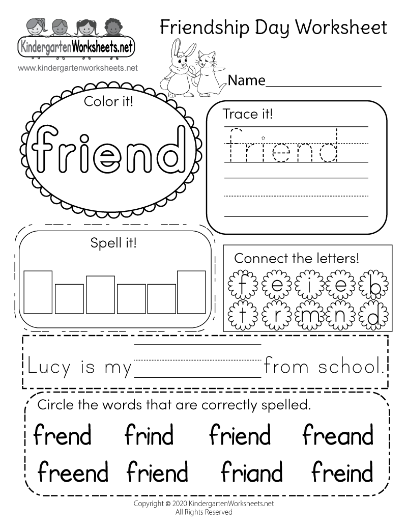 Friendship Day Worksheet Free Printable Digital amp PDF Friendship Day Worksheet Free Printable Digital amp PDF