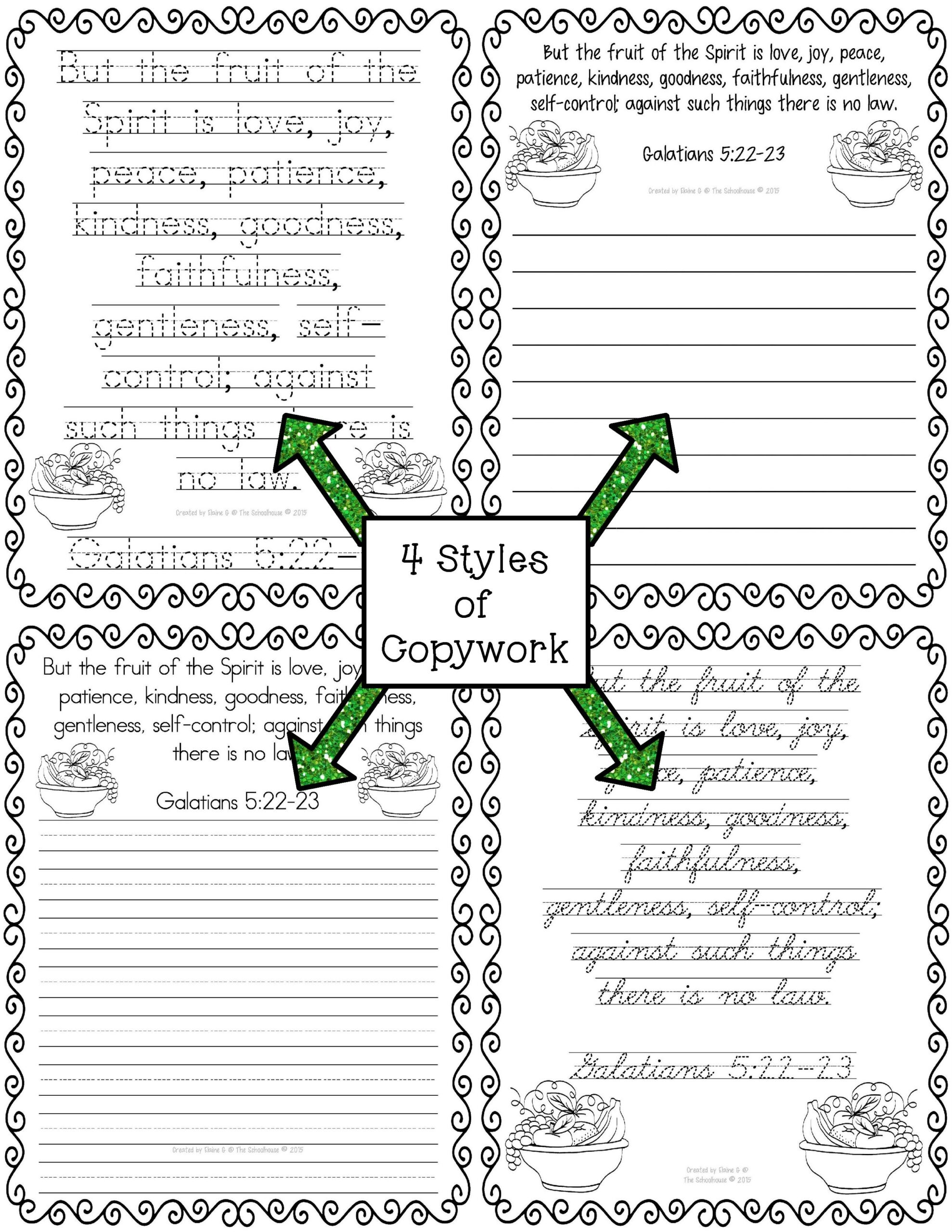 Printable Fruits Of The Holy Spirit Worksheet Printable Fruits Of The Holy Spirit Worksheet