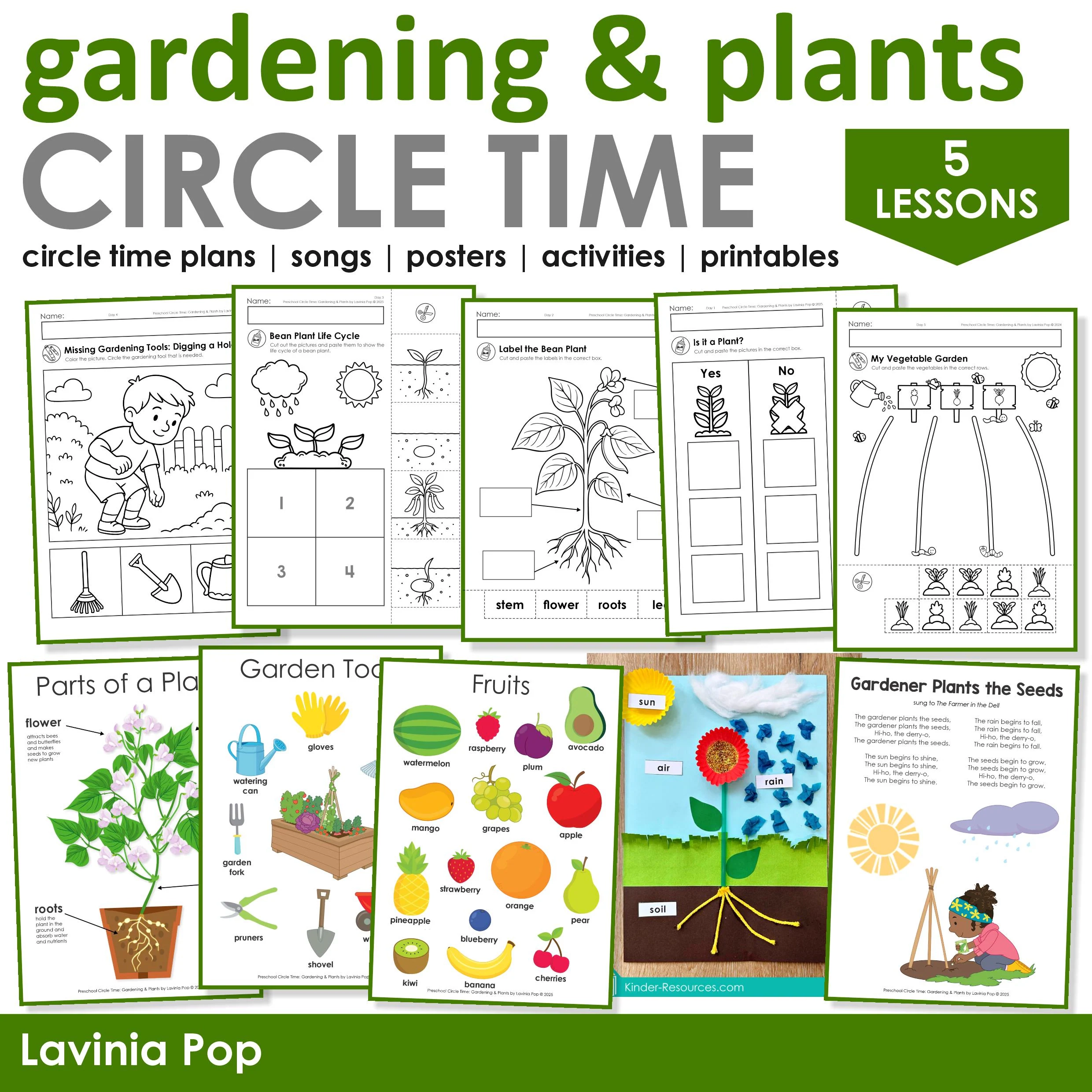Gardening And Plants Preschool Theme Curriculum Printables Gardening And Plants Preschool Theme Curriculum Printables