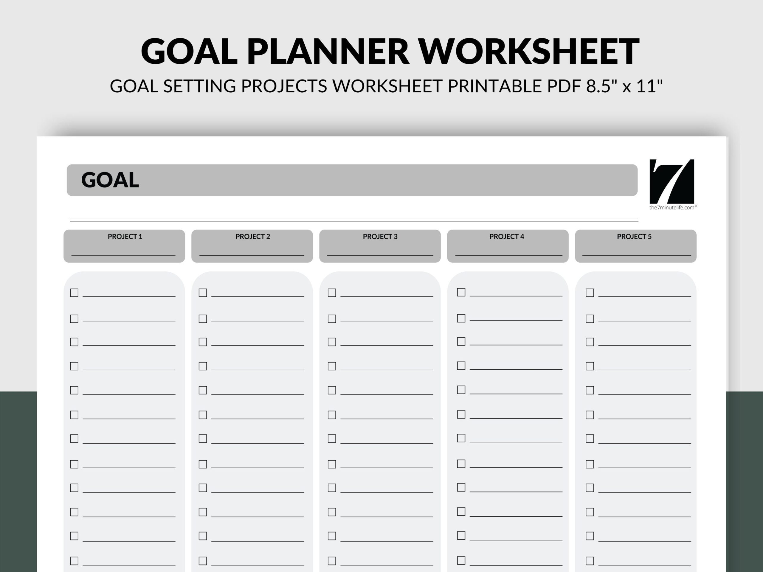 Downloadable Printable Pdf Goal Setting Worksheet Downloadable Printable Pdf Goal Setting Worksheet