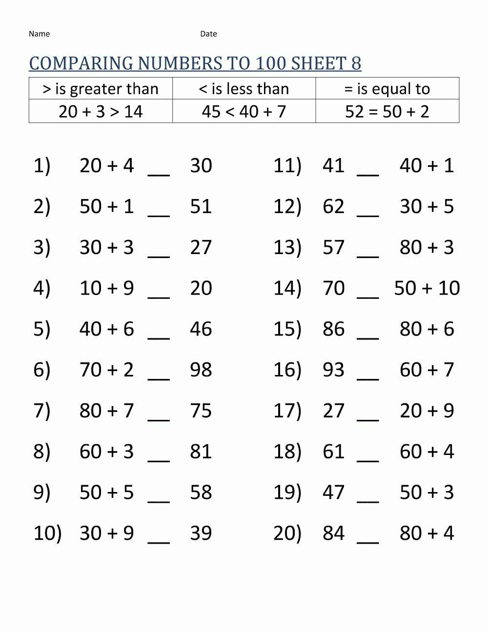 Grade 8 Math Worksheets Grade 8 Math Worksheets
