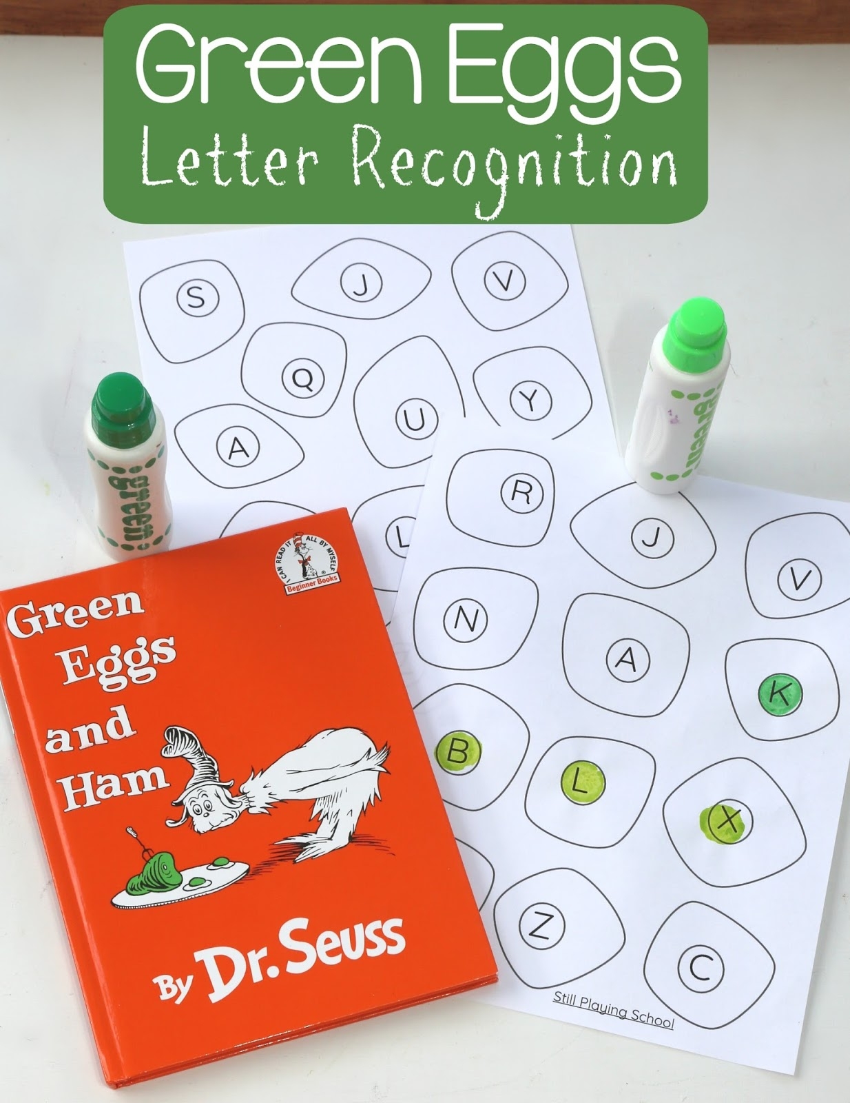 Green Eggs And Ham Letter Recognition Still Playing School Green Eggs And Ham Letter Recognition Still Playing School