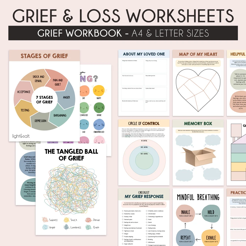 Printable Grief Worksheets Printable Grief Worksheets