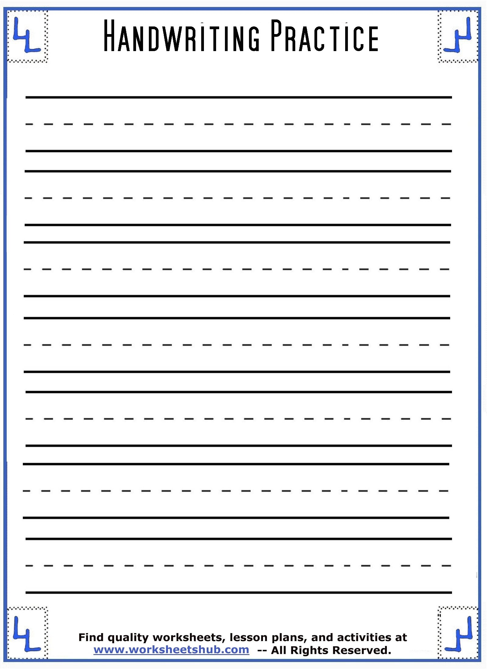Printable Penmanship Worksheets Printable Penmanship Worksheets