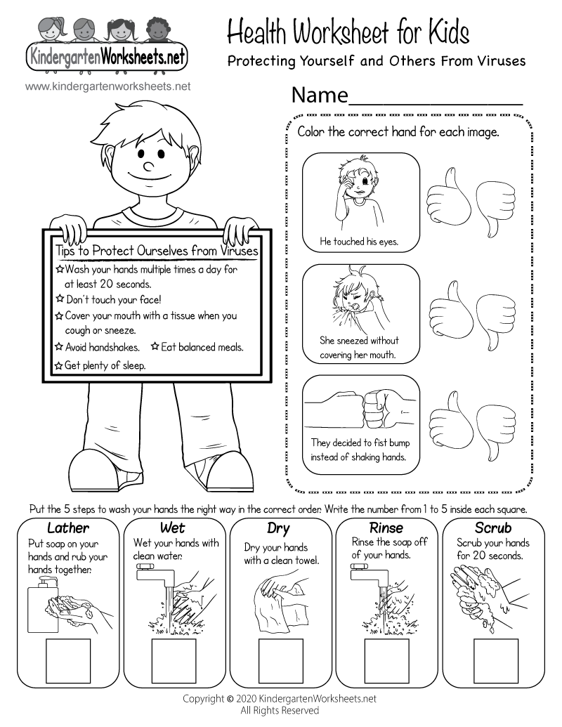 Health Worksheet For Kids Free Printable Digital amp PDF Health Worksheet For Kids Free Printable Digital amp PDF