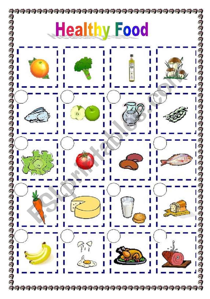 Printable Healthy Food Worksheets Printable Healthy Food Worksheets