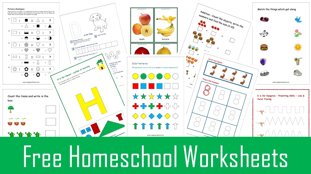 Homeschool Worksheets Free Homeschool Worksheets Kindergarten Homeschool Worksheets Free Homeschool Worksheets Kindergarten