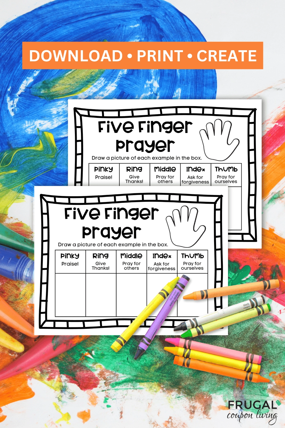 How To Pray The 5 Finger Prayer Printable Worksheet For Kids How To Pray The 5 Finger Prayer Printable Worksheet For Kids