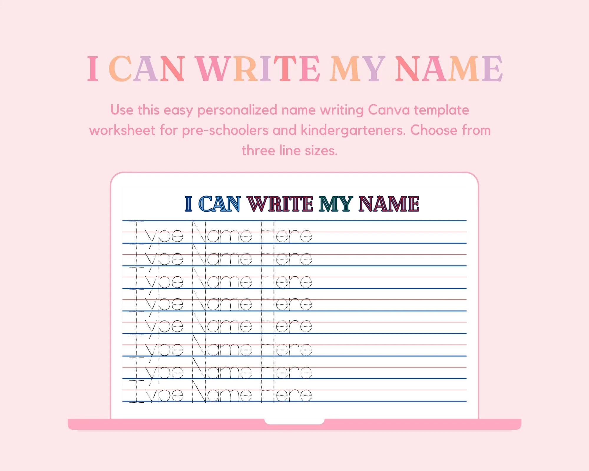 I Can Write My Name Worksheet Free Printable I Can Write My Name Worksheet Free Printable