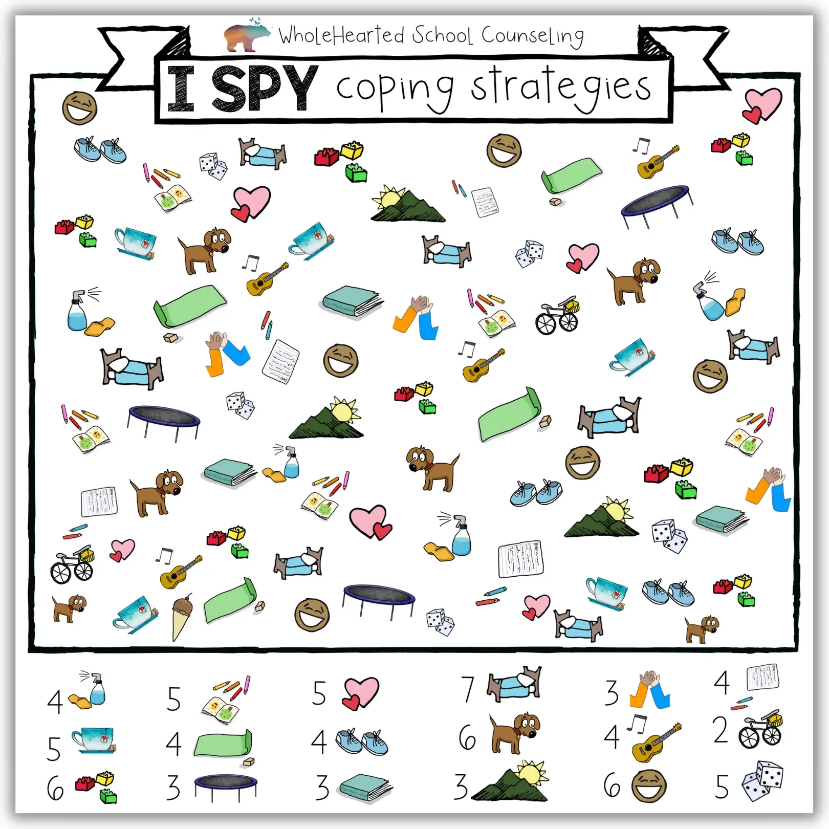 I Spy Coping Skills Poster WholeHearted School Counseling I Spy Coping Skills Poster WholeHearted School Counseling