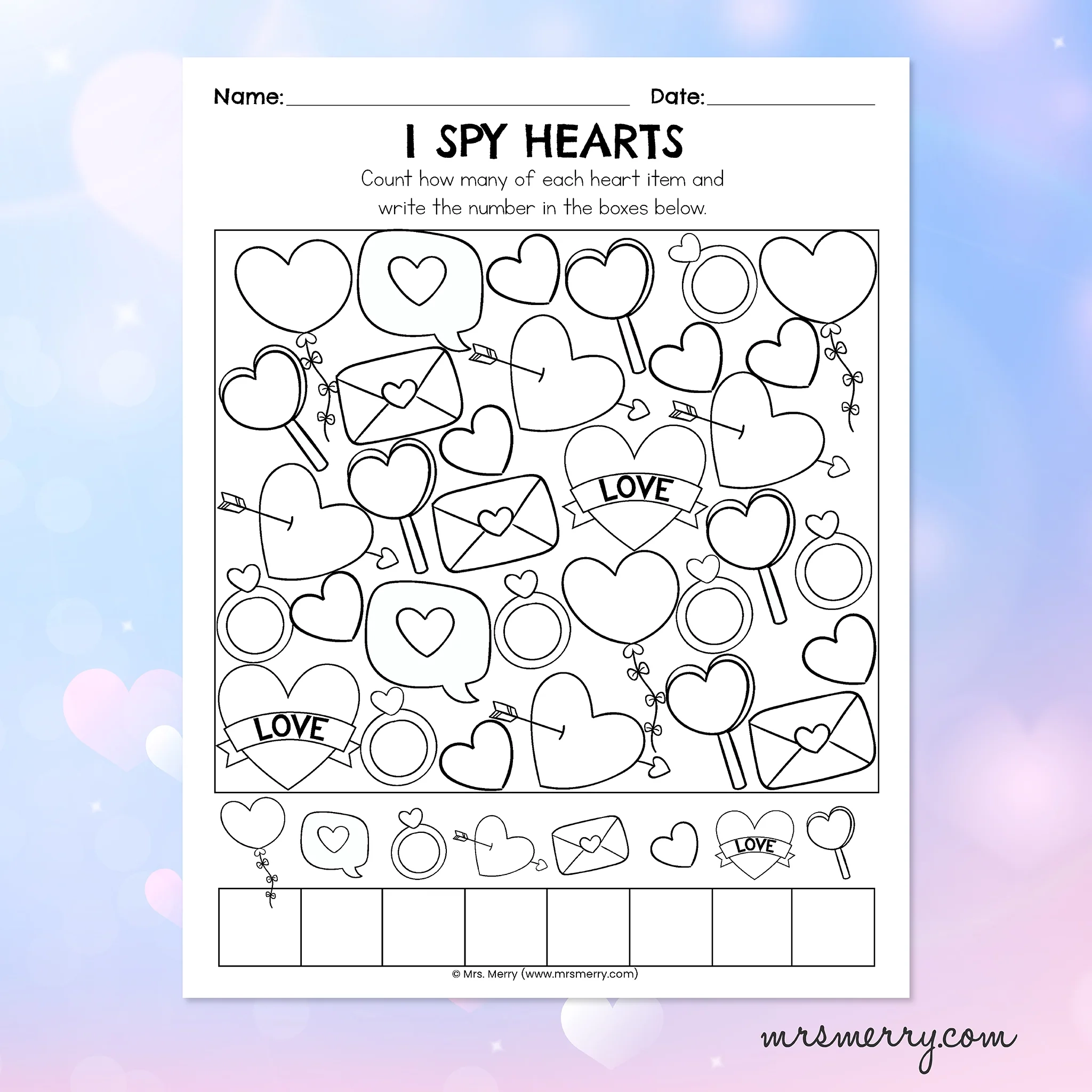 I Spy Hearts Valentine s Day Printable I Spy Hearts Valentine s Day Printable