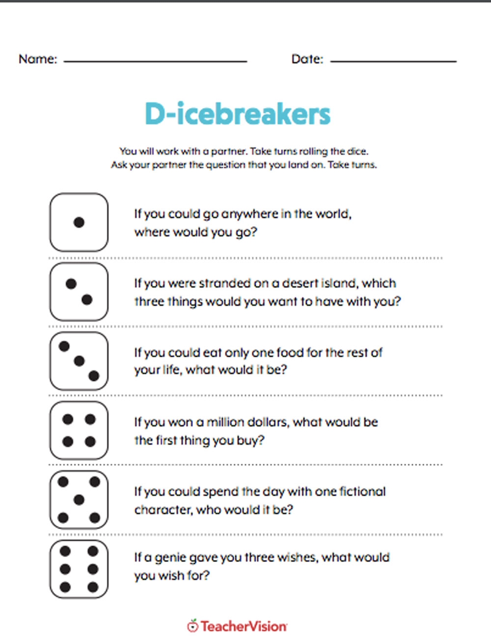 Icebreaker Worksheets amp Activities For Back To School TeacherVision Icebreaker Worksheets amp Activities For Back To School TeacherVision