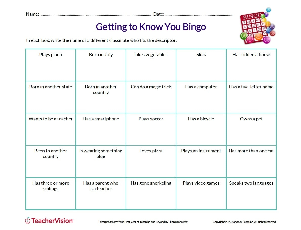 Icebreaker Worksheets amp Activities For Back To School TeacherVision Icebreaker Worksheets amp Activities For Back To School TeacherVision
