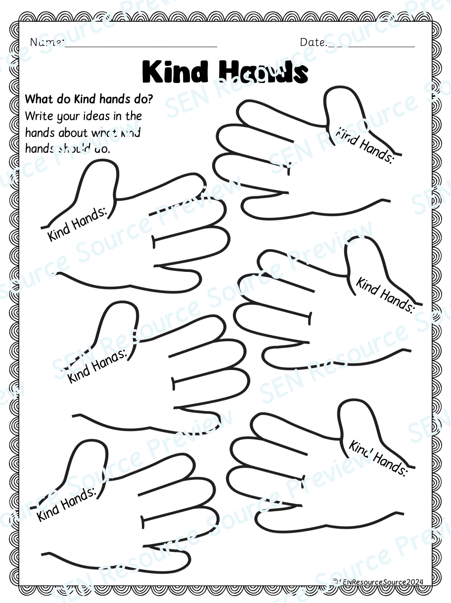 Free Printable Kindness Worksheets Pdf Free Printable Kindness Worksheets Pdf