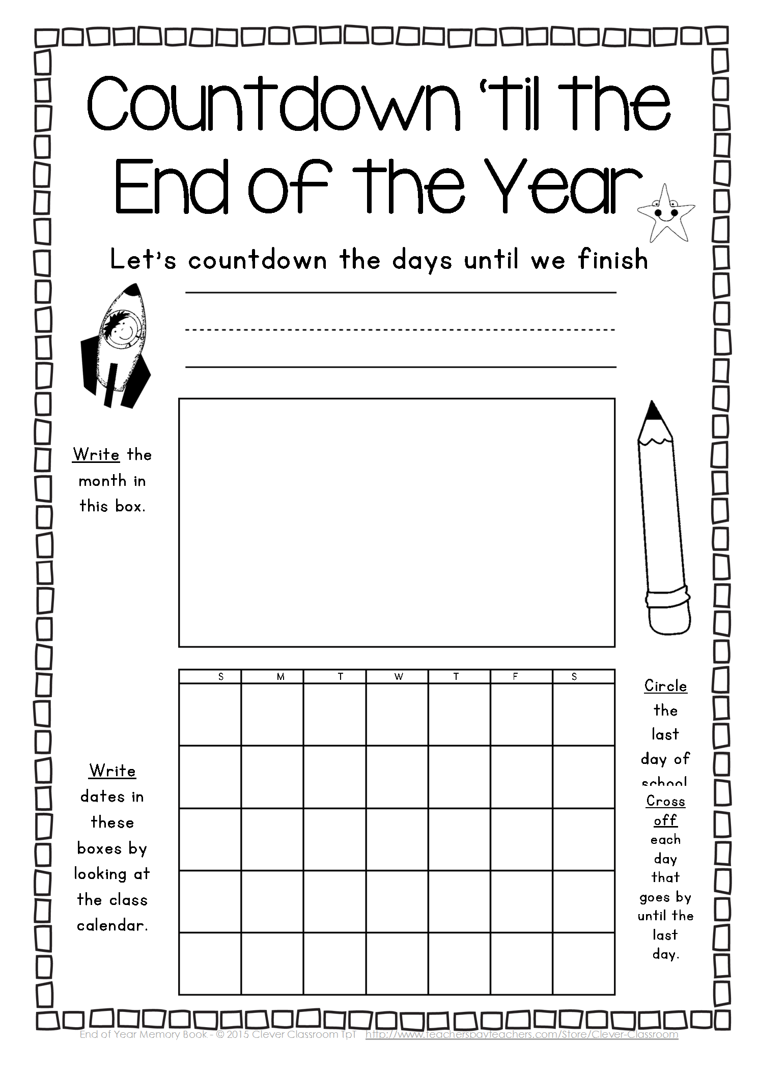 Free Printable End Of The Year Worksheets Free Printable End Of The Year Worksheets
