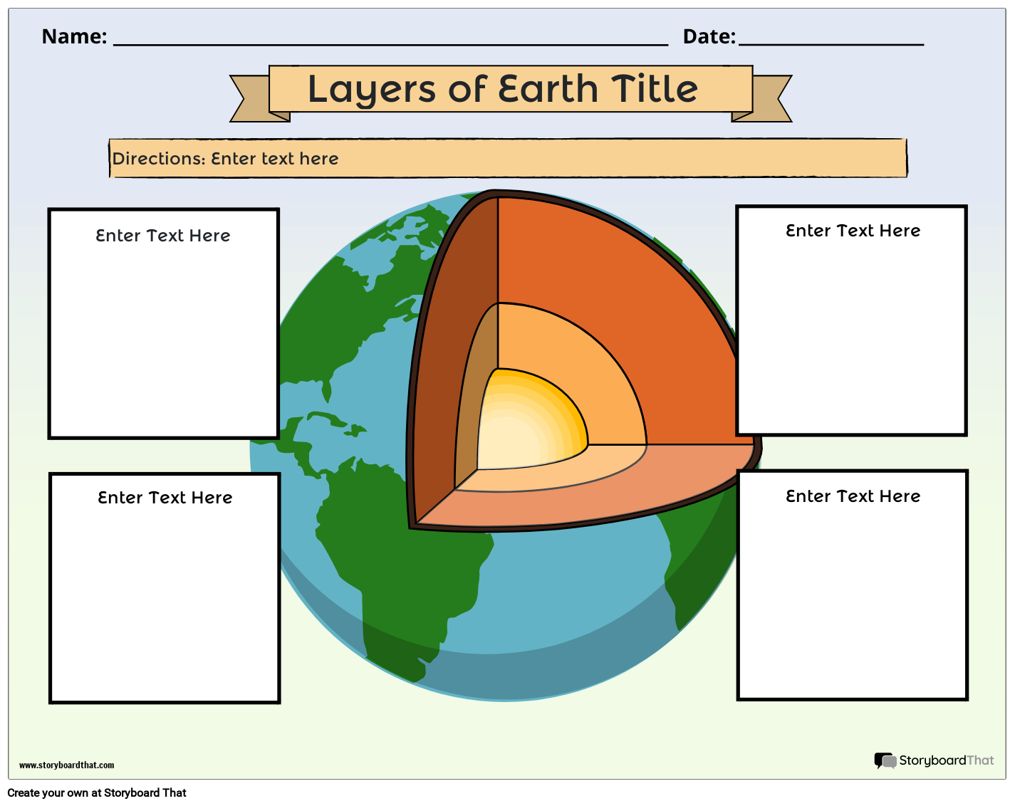 Layers Of Earth Worksheets Free From Storyboard That Layers Of Earth Worksheets Free From Storyboard That