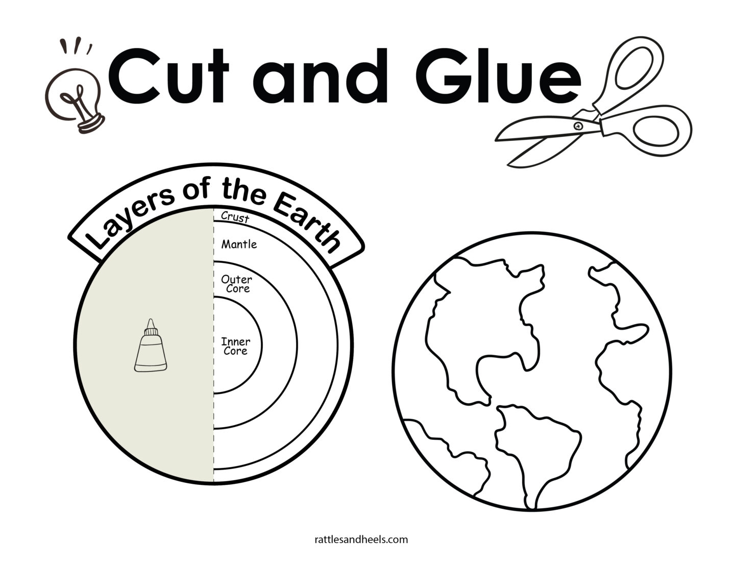 Free Printable Layers Of The Earth Worksheets Free Printable Layers Of The Earth Worksheets