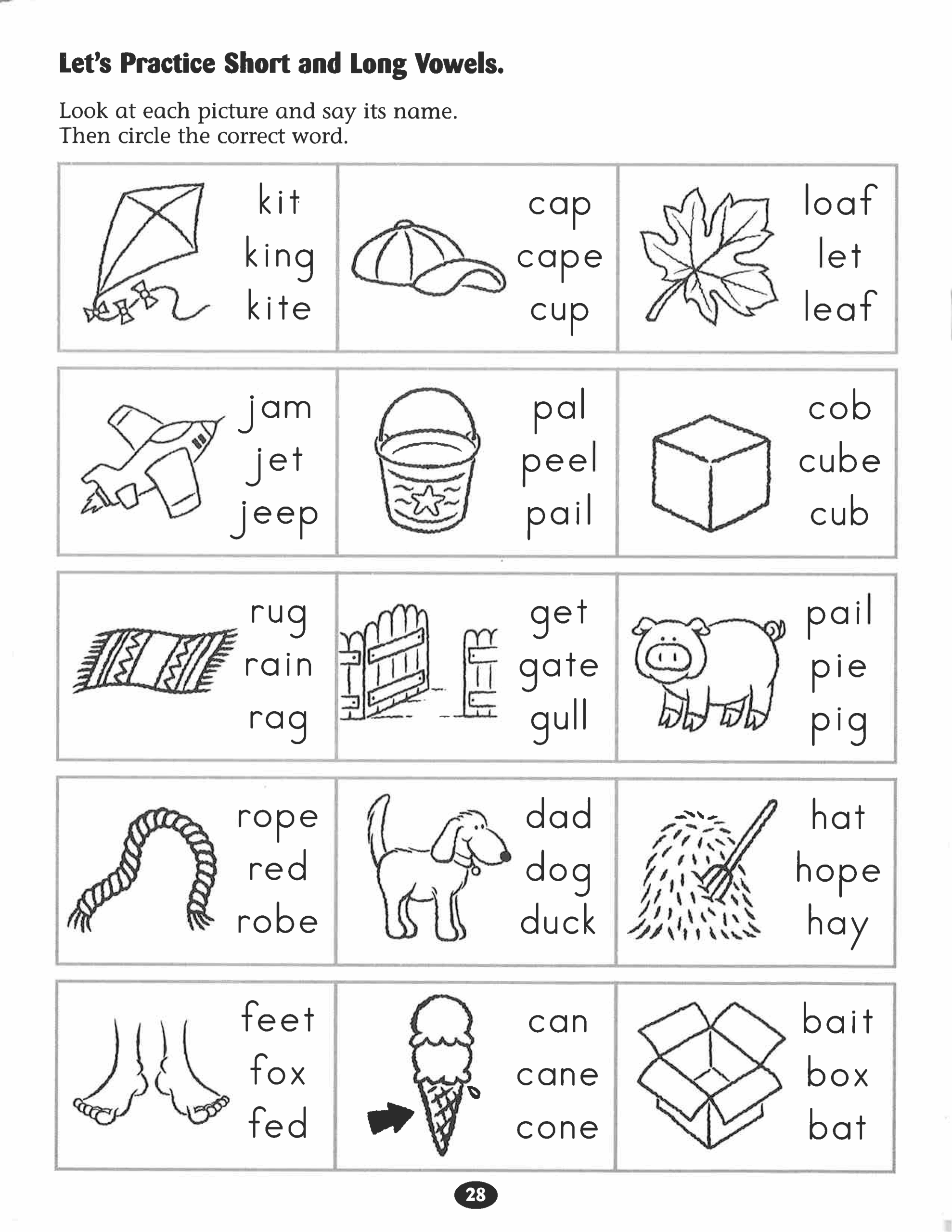 Lets Practice Short And Long Vowels worksheet Vowel Lets Practice Short And Long Vowels worksheet Vowel