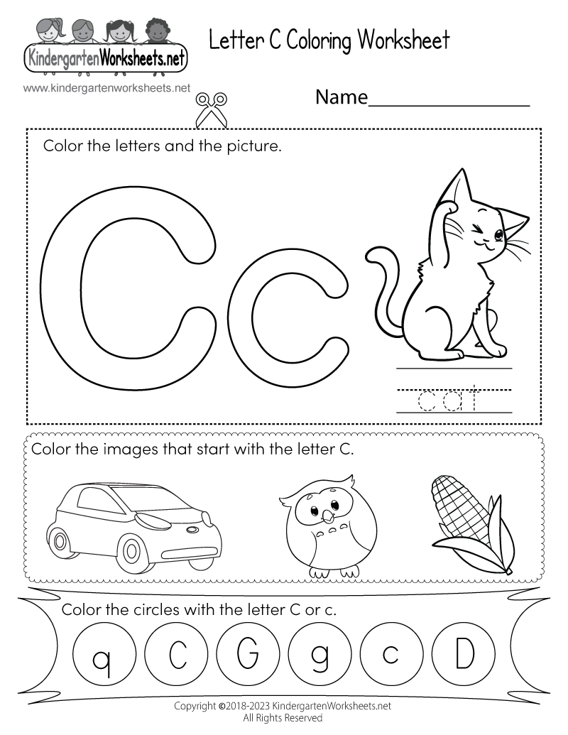 Letter C Coloring Worksheet Free Printable Digital amp PDF Letter C Coloring Worksheet Free Printable Digital amp PDF