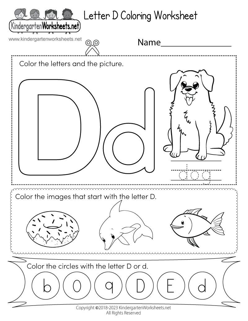 Letter D Coloring Worksheet Free Printable Digital amp PDF Letter D Coloring Worksheet Free Printable Digital amp PDF
