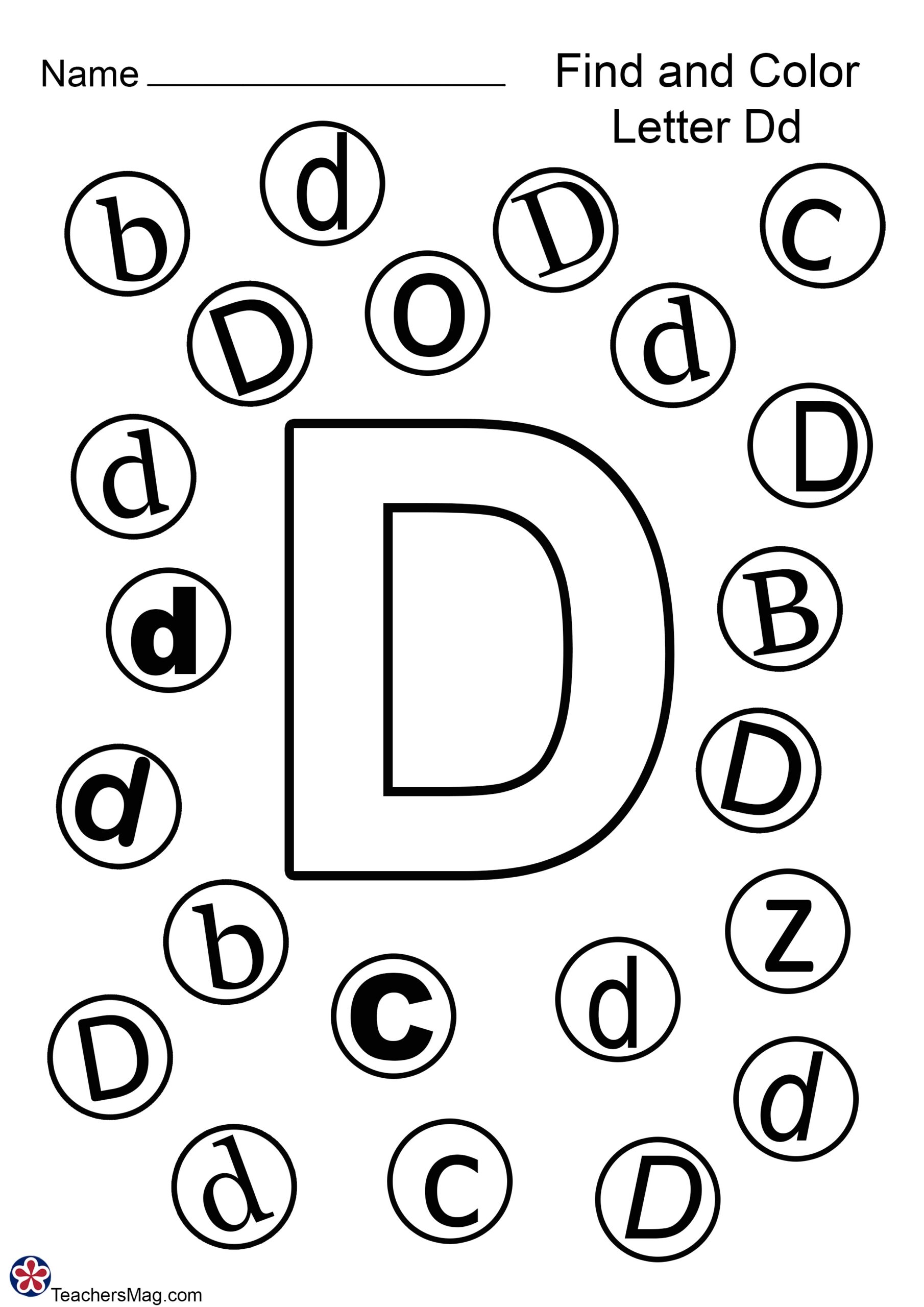 Letter D Free Printable Worksheets Letter D Free Printable Worksheets