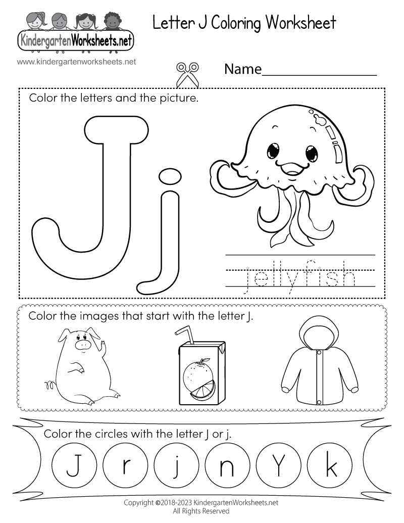 Letter J Coloring Worksheet Free Printable Digital amp PDF Letter J Coloring Worksheet Free Printable Digital amp PDF