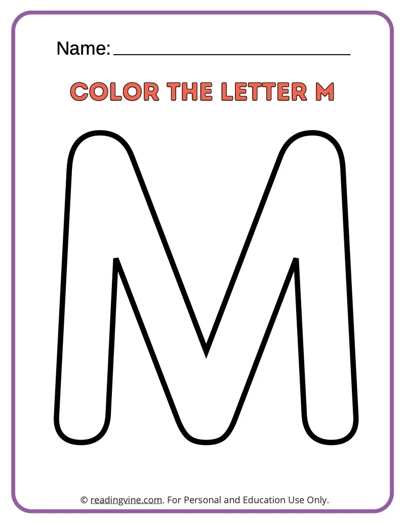 Printable Letter M Worksheets Printable Letter M Worksheets