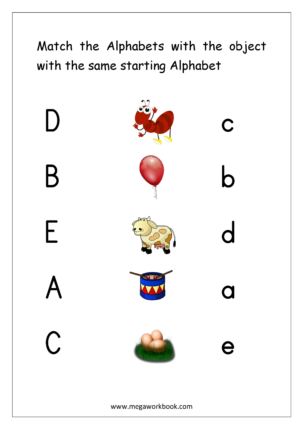Letter Matching Worksheets Alphabet Matching Worksheets Letter Matching Worksheets Alphabet Matching Worksheets