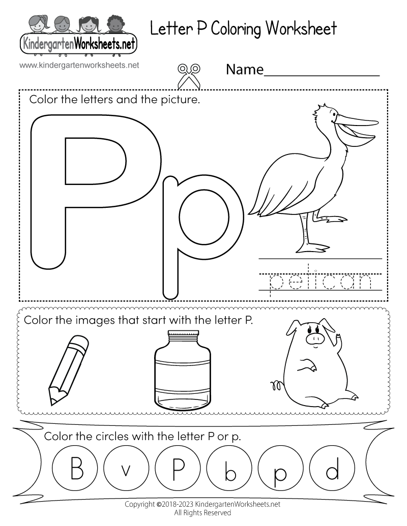 Letter P Coloring Worksheet Free Printable Digital amp PDF Letter P Coloring Worksheet Free Printable Digital amp PDF