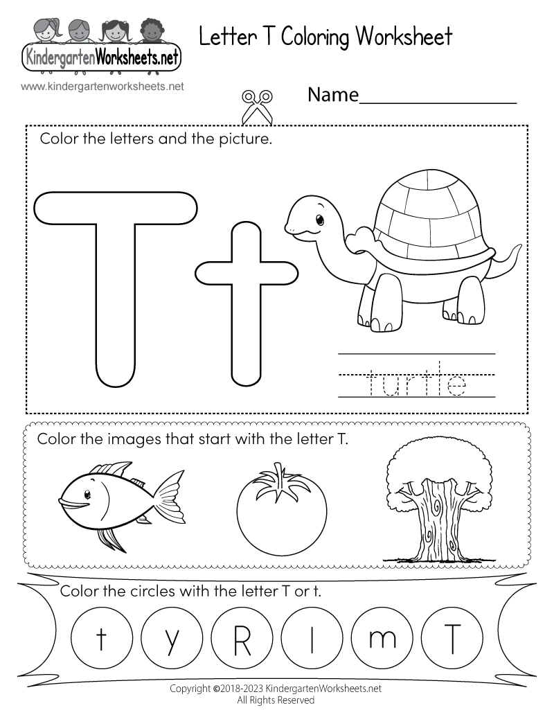 Letter T Coloring Worksheet Free Printable Digital amp PDF Letter T Coloring Worksheet Free Printable Digital amp PDF